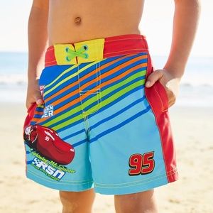 Disney Pixar Lightning McQueen Bathing Suit Size 2T
